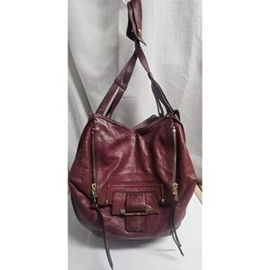 KOOBA red leather slouchy hobo handbag Large Approx 17" w x 15" H x 4" D